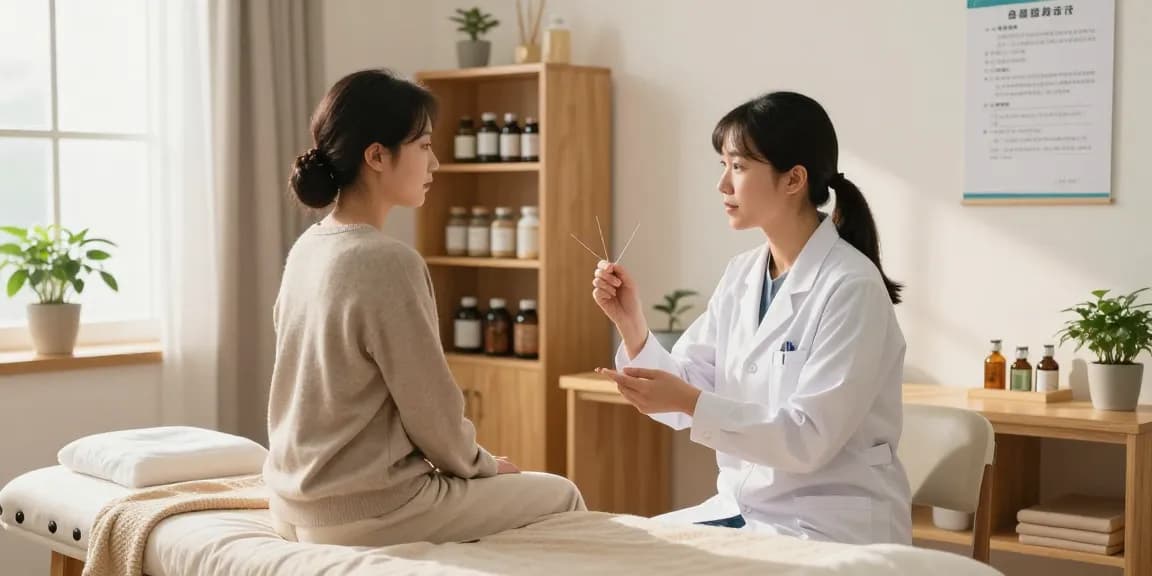 Consultation at 영통한의원 with professional practitioner showcasing holistic health treatment options.