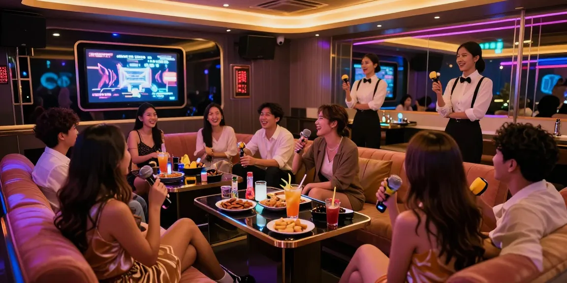 Experience vibrant 강남 가라오케 nightlife with luxurious decor and dynamic atmosphere.