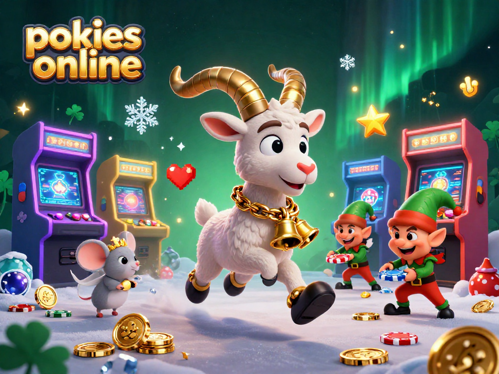 Experience thrilling pokies online at a vibrant holiday-horror casino with festive characters and games.