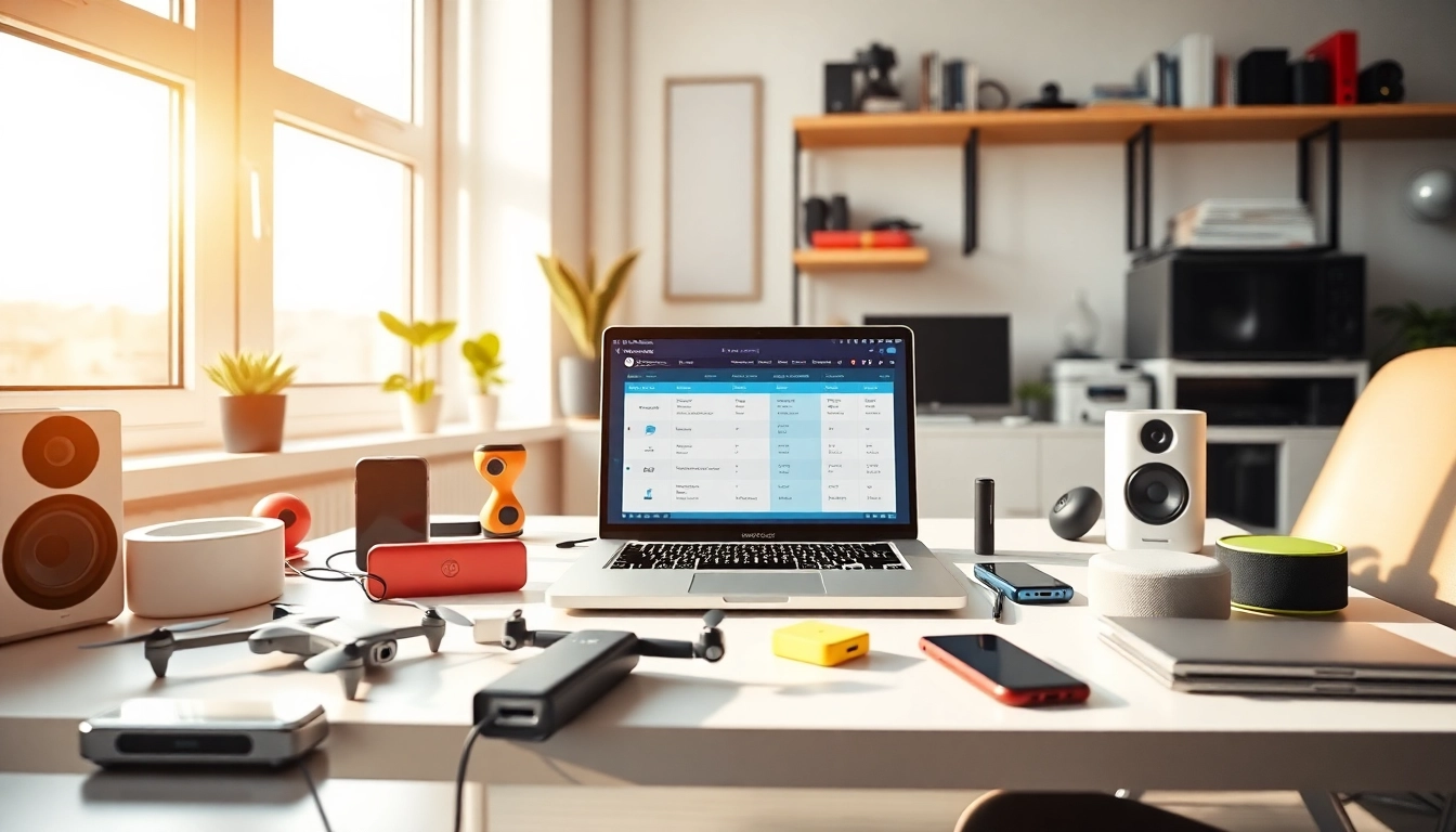 Explore cheap technology tools in a modern workspace with innovative gadgets and smart devices.