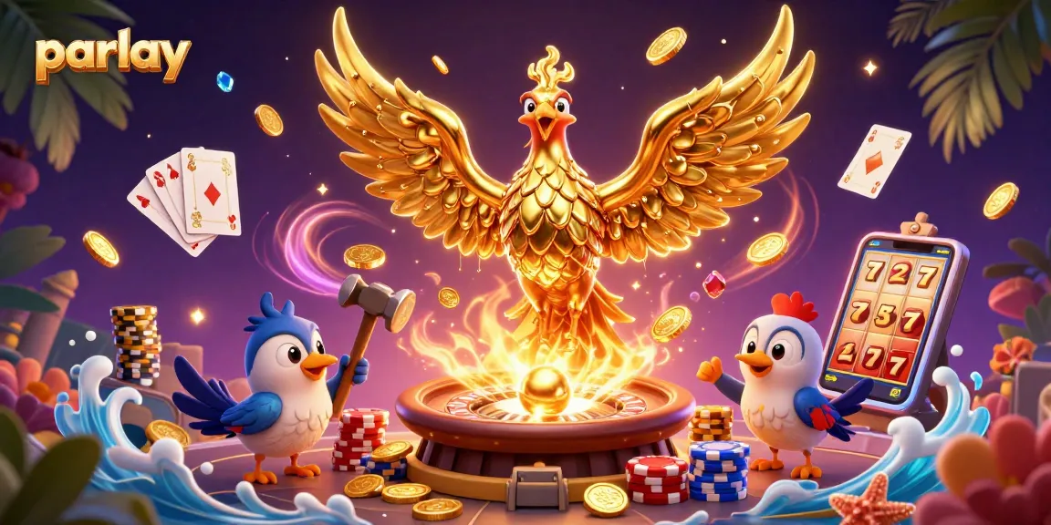 Place a parlay bet with golden coins and magical gaming elements for an immersive experience.