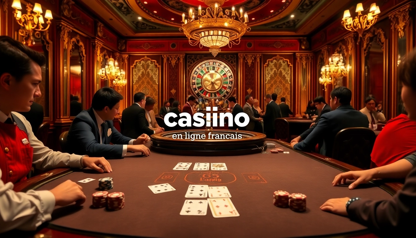 Découvrez l'excitation du casino en ligne français avec du poker à enjeux élevés et une atmosphère luxueuse.