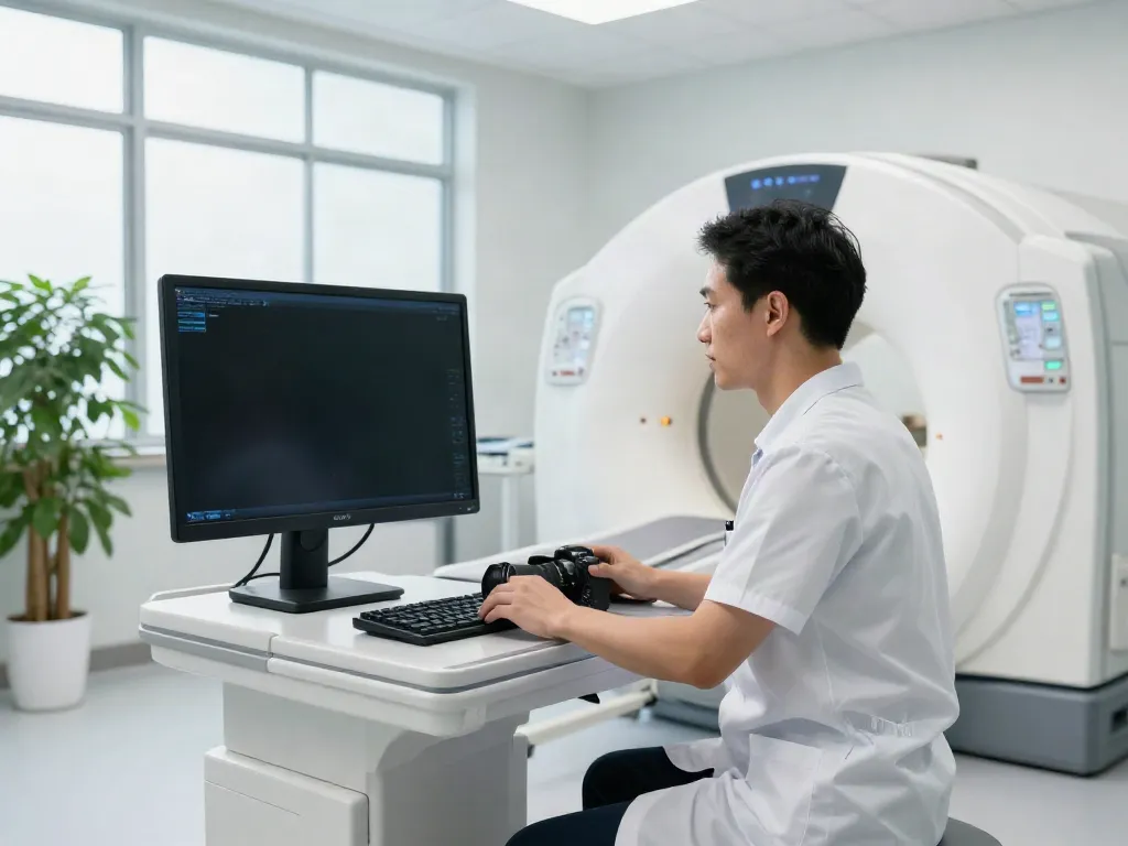 Detalle de un laboratorio de radiología moderna mostrando el Costo de la Resonancia Magnética en Chihuahua en un ambiente profesional.