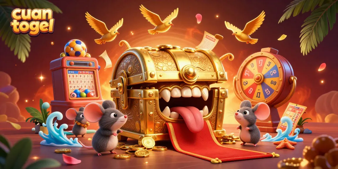 Explore cuan togel strategies with vibrant visuals from a dynamic lottery-themed 3D illustration.