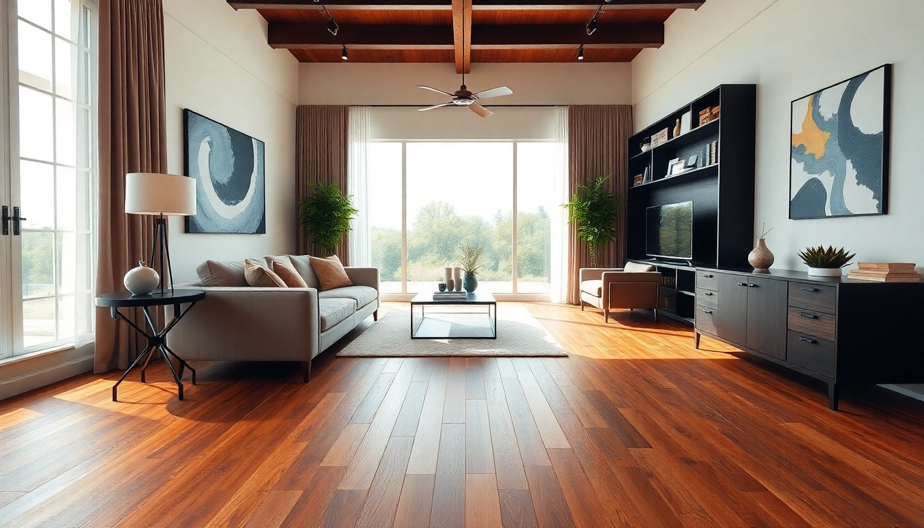 LVP flooring near me showcased in a luxurious living room with modern decor.