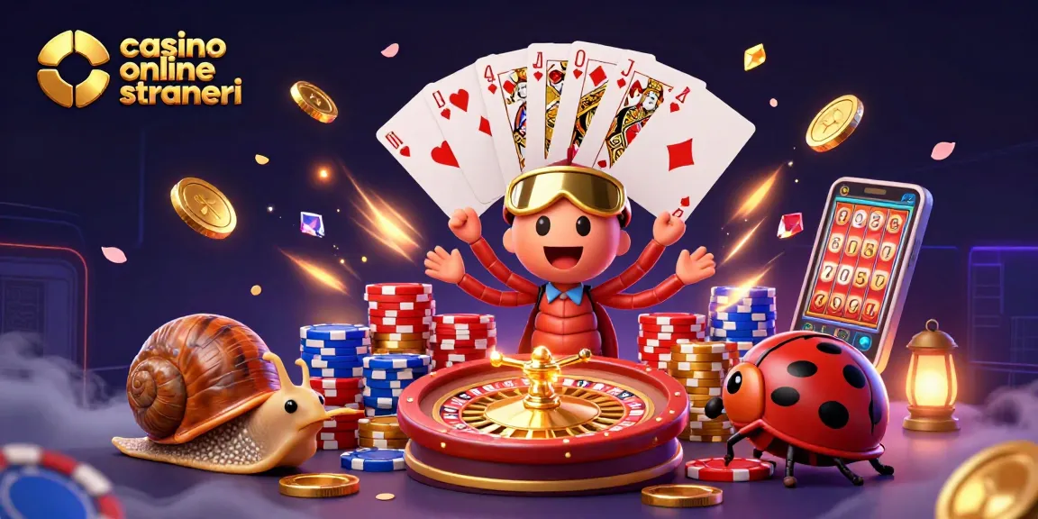 Vincere nei casino online stranieri con personaggi cartoon immersi in un'atmosfera festosa.
