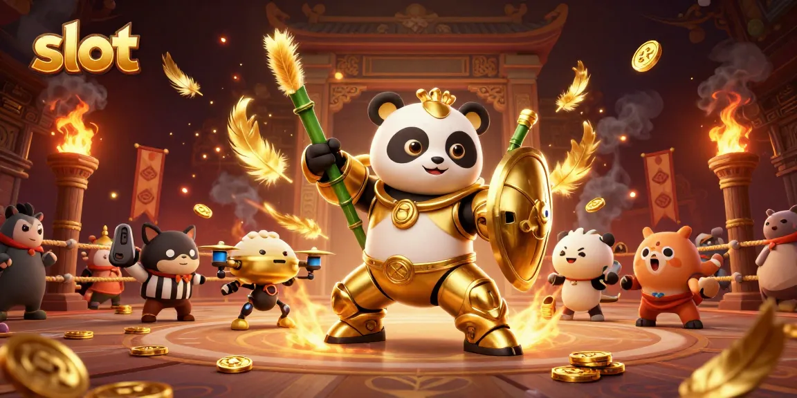 Experience thrilling slot action in a vibrant 3D casino scene featuring unique characters and rich game elements