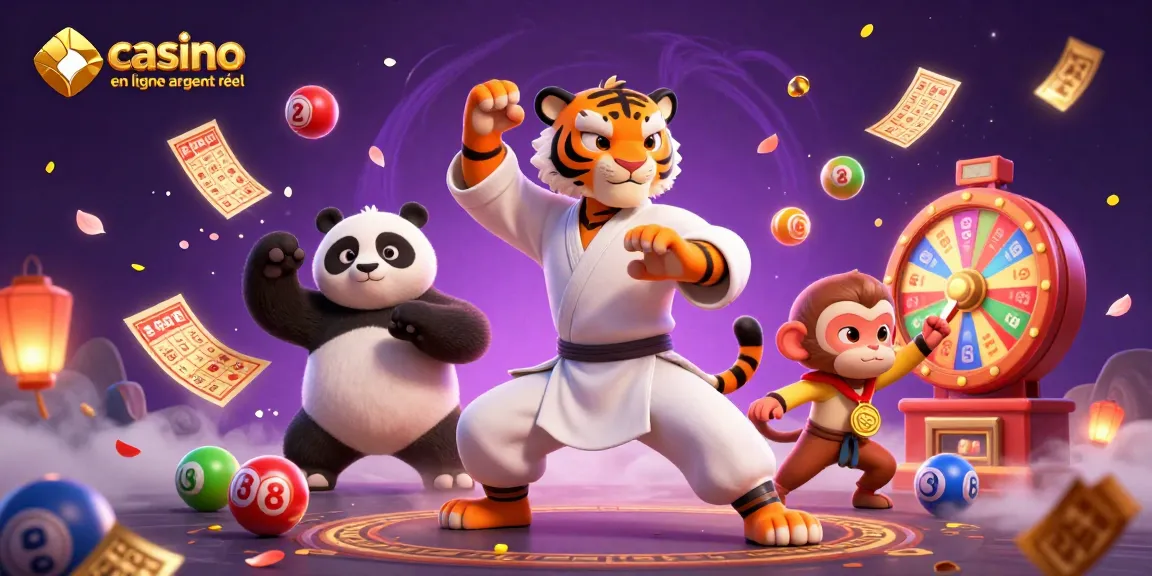 Découvrez des jeux captivants sur casino en ligne argent réel avec un tigre maître et ses disciples.