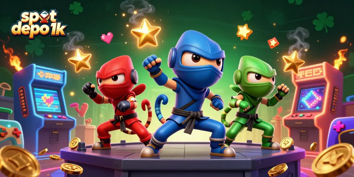Menangkan di slot depo 1k dengan keberuntungan dari ninja chameleon di dunia yang kaya simbol permainan.