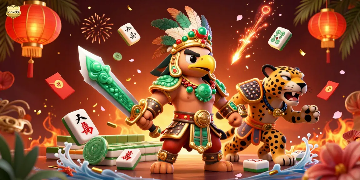 Play exciting games at rokok88, featuring vibrant casino characters and dynamic elements.