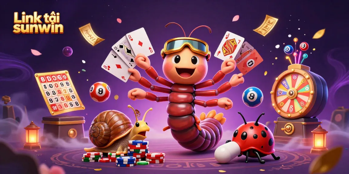 Play and win with Link tải sunwin, featuring a vibrant casino scene full of excitement and gaming.