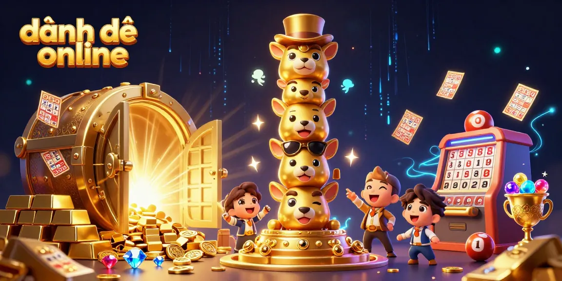 Experience đánh đề online with vibrant scenes of lottery excitement and riches.