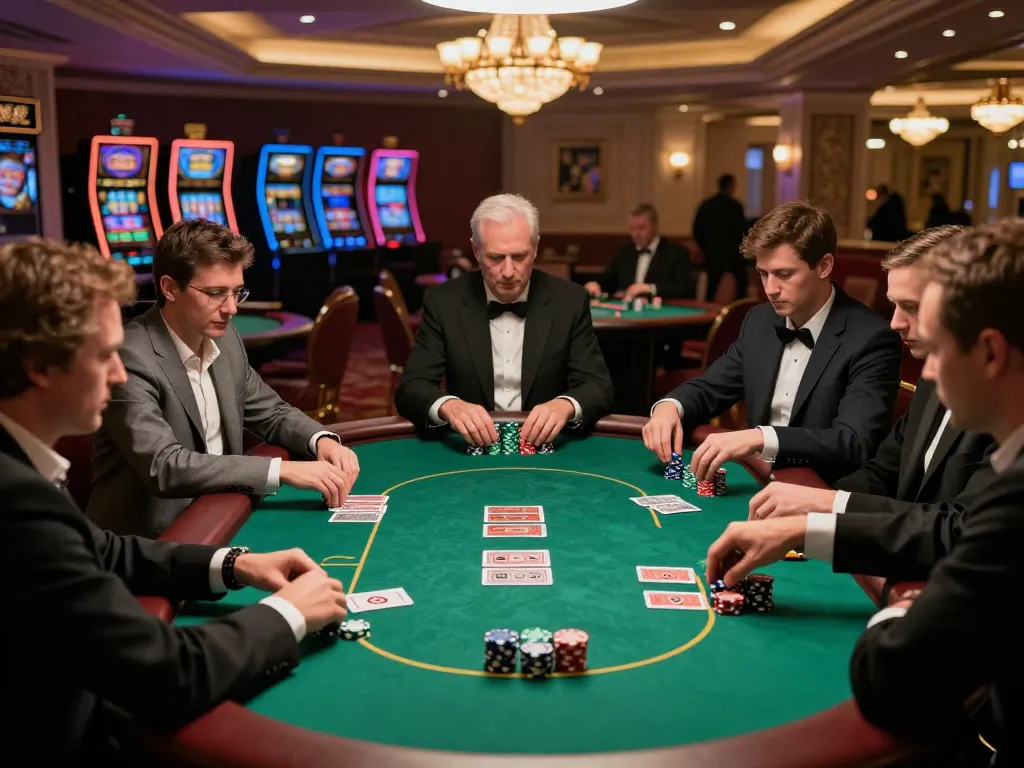 Players participating in an exciting poker game at tg88 casino, showcasing strategy and vibrant atmosphere.