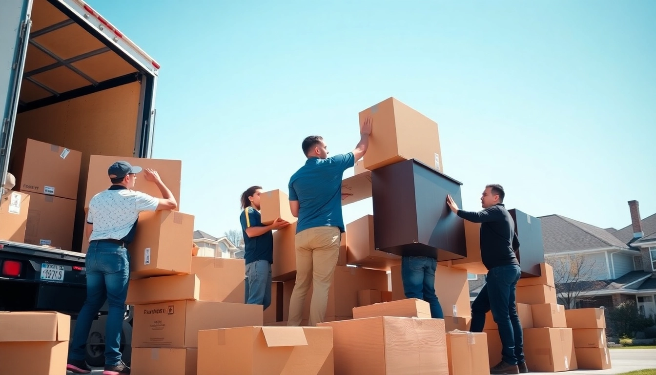 Best Toronto Movers efficiently packing and lifting furniture during a residential move.