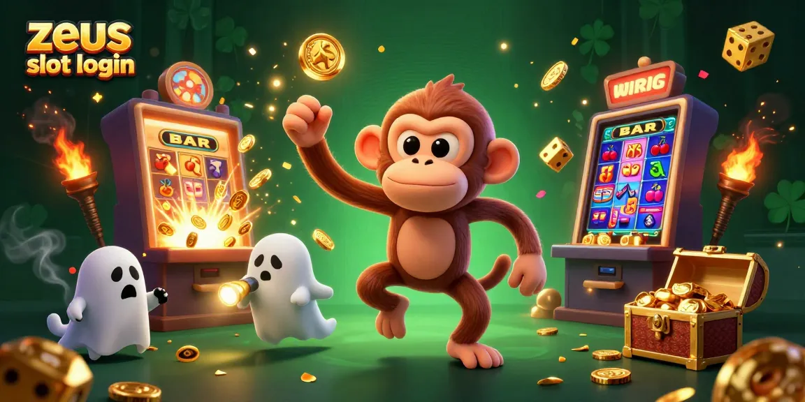 Experience zeus slot login with thrilling jackpot action and playful characters in a vibrant casino setting.