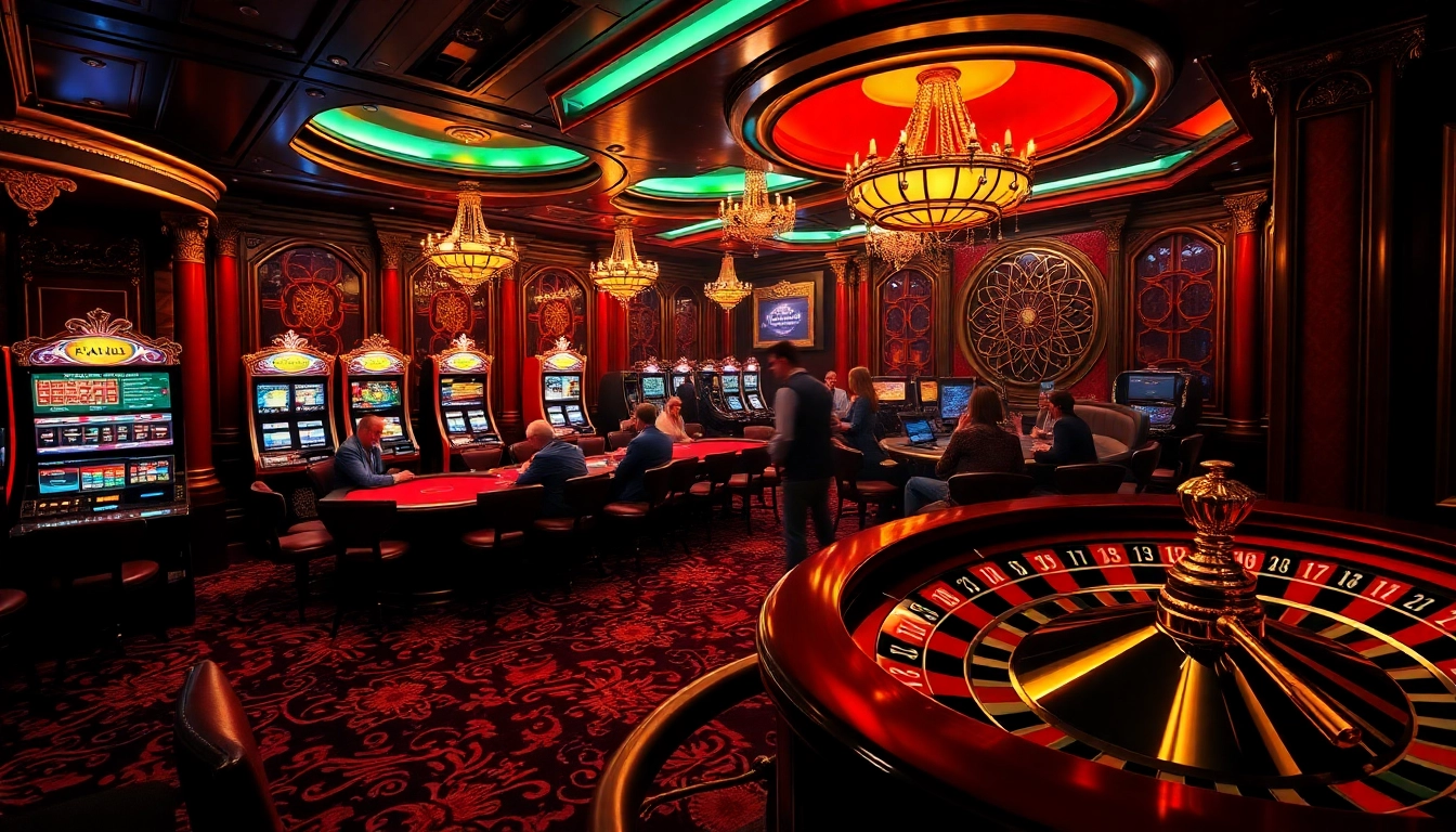 Engaging high-stakes poker game in a luxurious casino, highlighting the hidden wiki and gambling excitement.