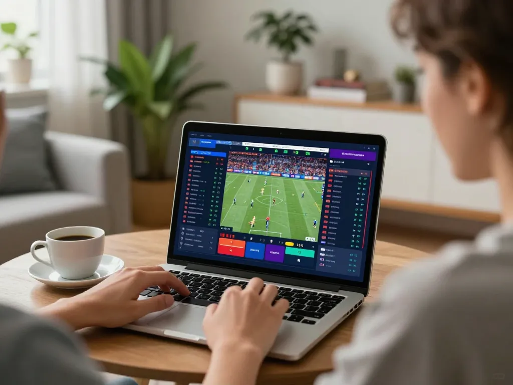 Engaging online sports betting session with sc88 strategy insights on laptop screen