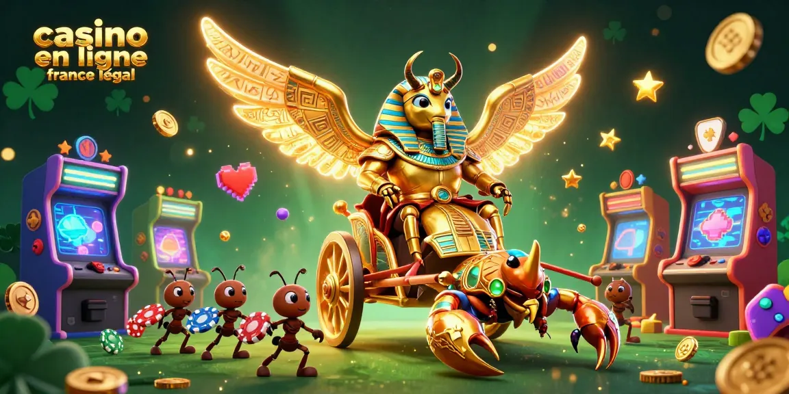 Le casino en ligne France légal en action avec des personnages animés et des éléments de jeux captivants.