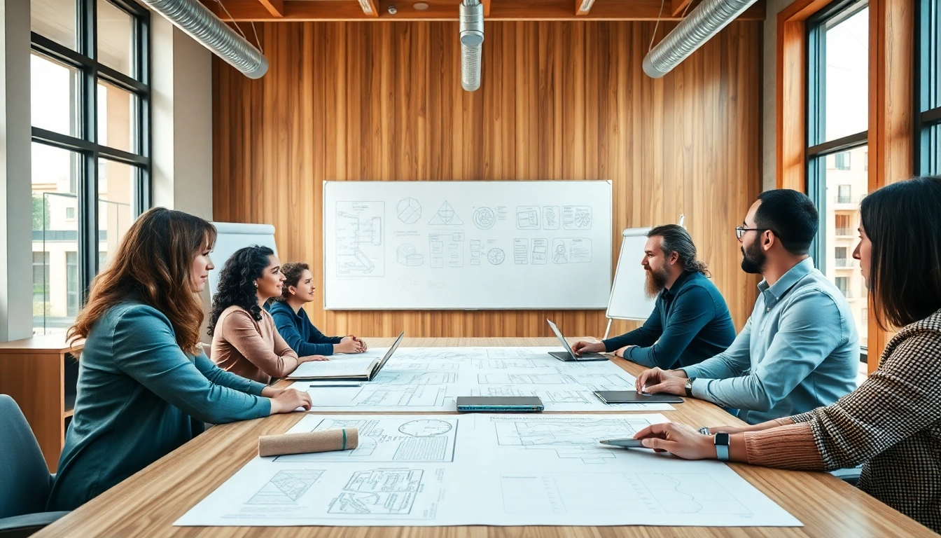 Engaging session on construction leadership programs in a modern training room.