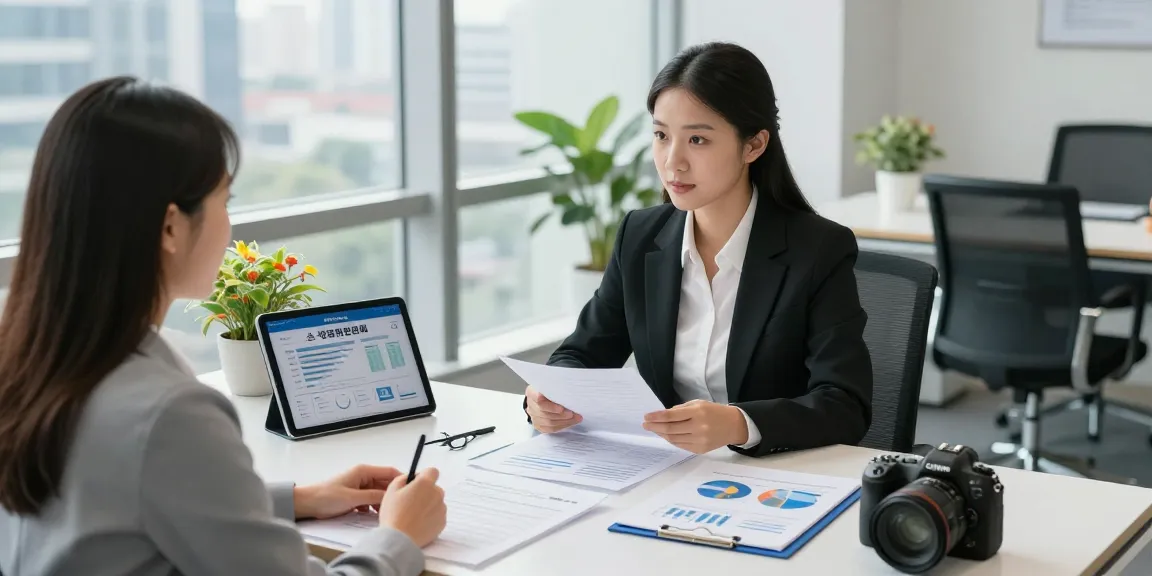 Advisor discussing 소액결제현금화 options with a client in a modern office.