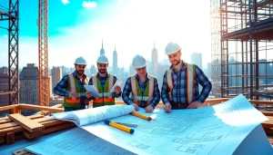 Showcasing New York City Commercial General Contractor team working on a high-rise project in NYC.