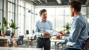 카드 현금화 전략을 논의하는 전문가와 고객의 상호작용 모습