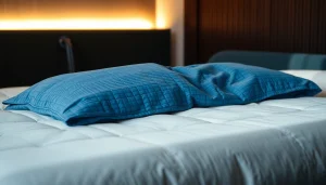 Un coprimaterasso impermeabile elegante che protegge il materasso mentre si adatta perfettamente a un letto moderno.