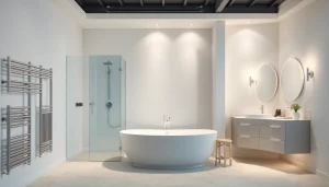 Erleben Sie die luxuriösen Badezimmerlösungen von sonni sanitär GmbH mit modernem Design und eleganten Details.