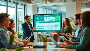 Enhance customer engagement with WhatsApp Business CRM solutions in a professional team setting.
