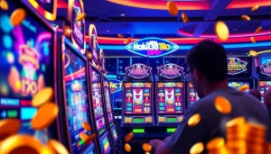Exciting online gambling scene featuring hoki138 pro slot games with vibrant graphics and engaging gameplay.