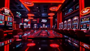 Experience excitement with ink vao 12bet, featuring a modern online casino setup filled with dynamic gaming elements.