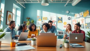 Find niche OnlyFans creators in a collaborative, vibrant workspace setting.