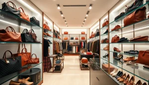 레플리카쇼핑몰의 다양한 명품 레플리카 상품들을 보여주는 매력적인 장면