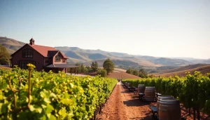 Experience the charm and beauty of Winery Sacramento surrounded by lush vineyards and rustic elegance.