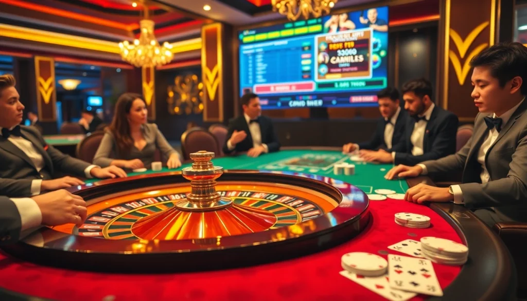 Betting at the vibrant roulette table while showcasing features of https://taigo88.team/ casino.