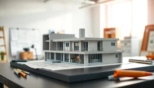 Architekturmodellbau Magdeburg: Detailliertes Modell in professioneller Umgebung betrachten.