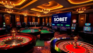 Explore the excitement of betting with link alternatif sbobet in a luxurious online casino setting.