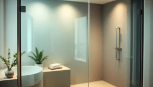 Showcase stunning glass shower doors that transform modern bathrooms with elegance.