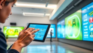 Youdao translation app displayed on a tablet in a modern educational setting, showcasing technology and innovation.