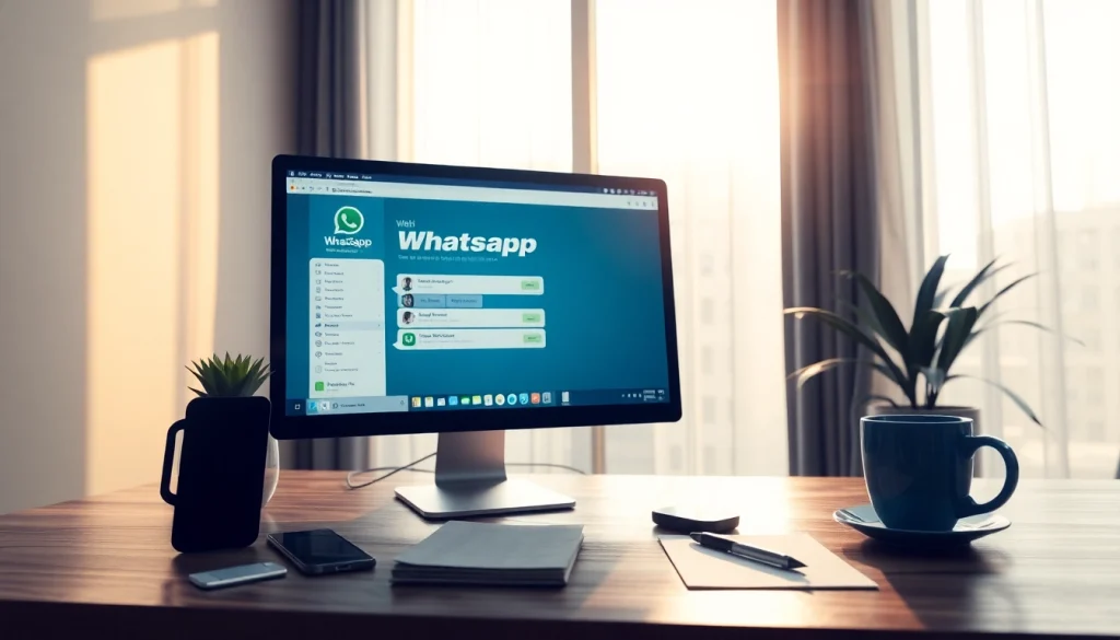 现代桌面上呈现的 whatsapp网页版 的无缝集成